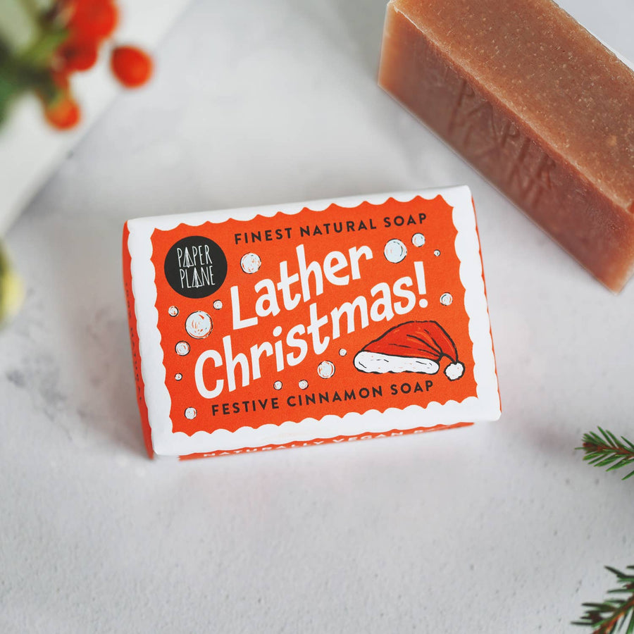 Natural Vegan Christmas Soap Bar – Cinnamon Gingerbread Scent