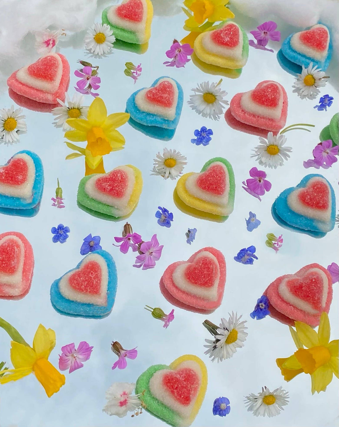 Luv Ya Sweet Bottle – Strawberry & Vanilla Gummy Hearts