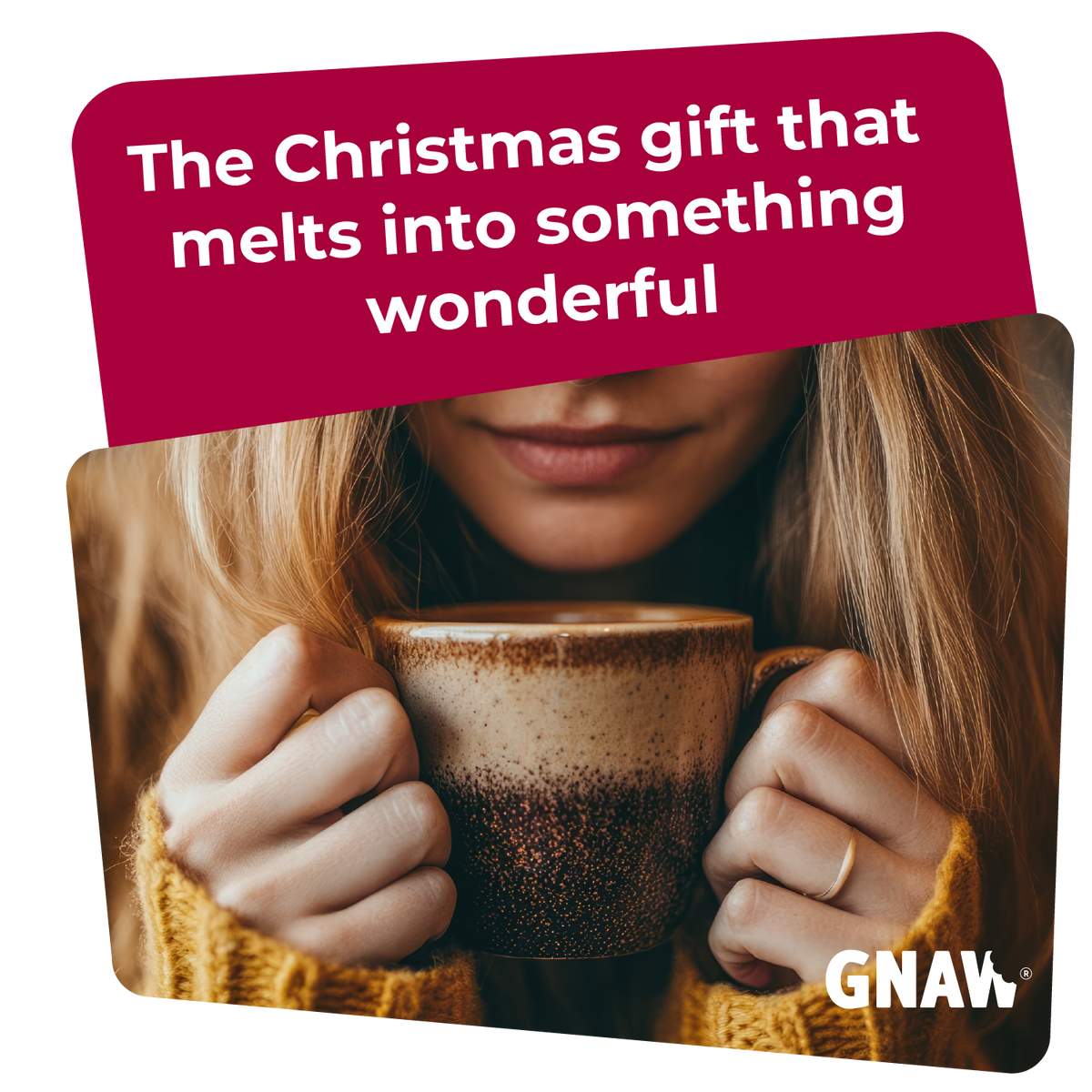GNAW Christmas Trio Hot Chocolate Spoon Gift Set | Snowman, Santa & Christmas Tree | 3 Spoons