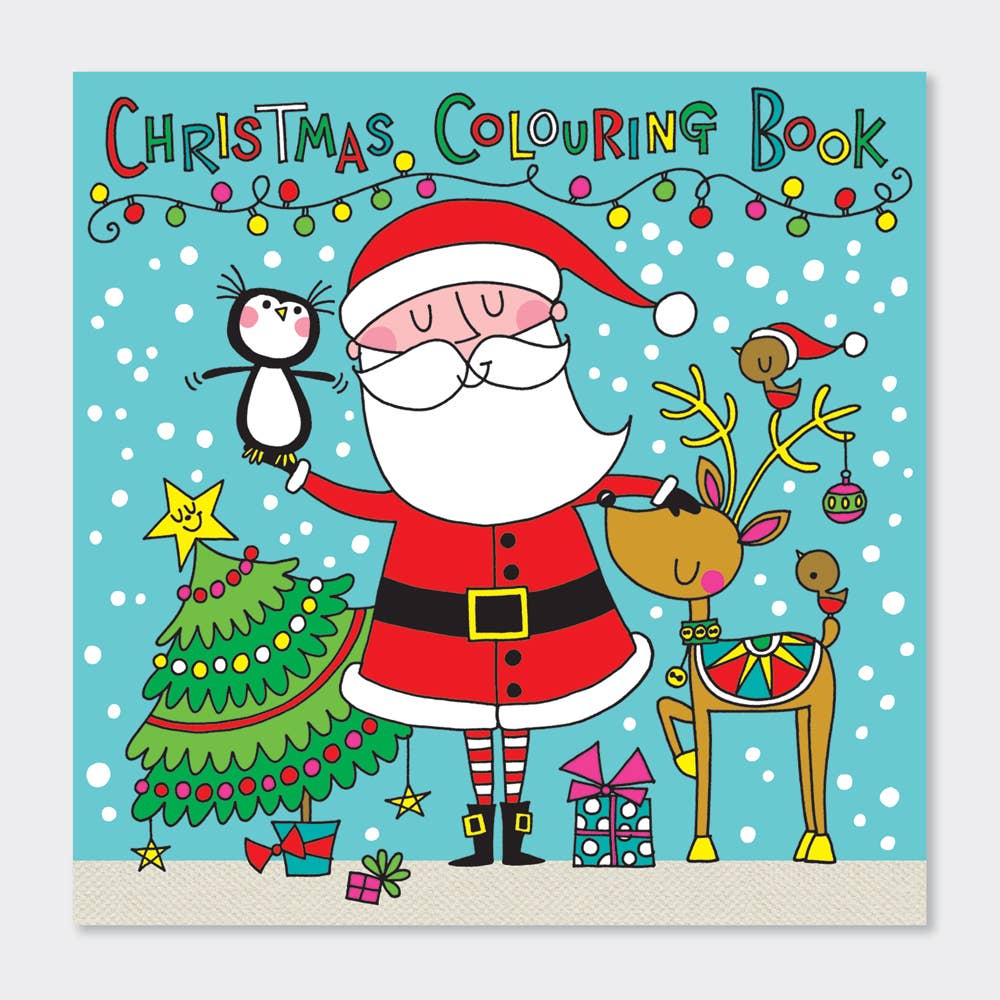Children’s Christmas Colouring Book – Santa Scene
