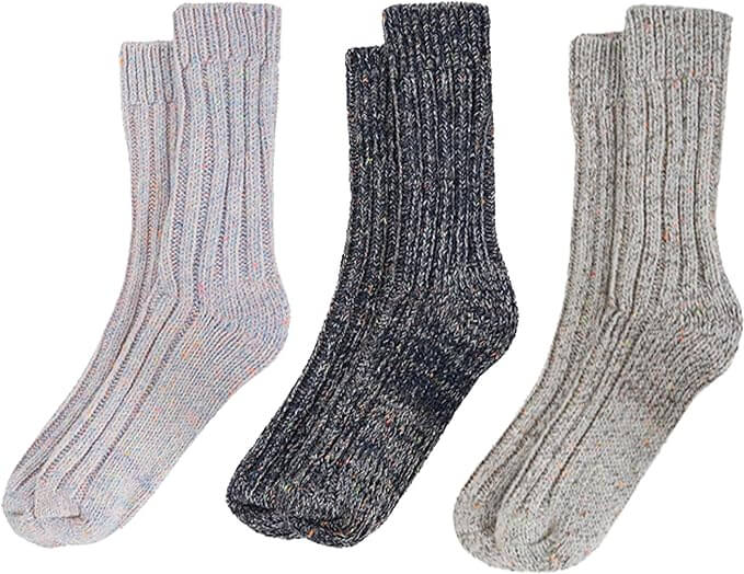 Daisy Dreamer 3 Pairs Womens Alpaca Wool Socks Natural Thermal Winter Boot Socks Non Slip - REGN