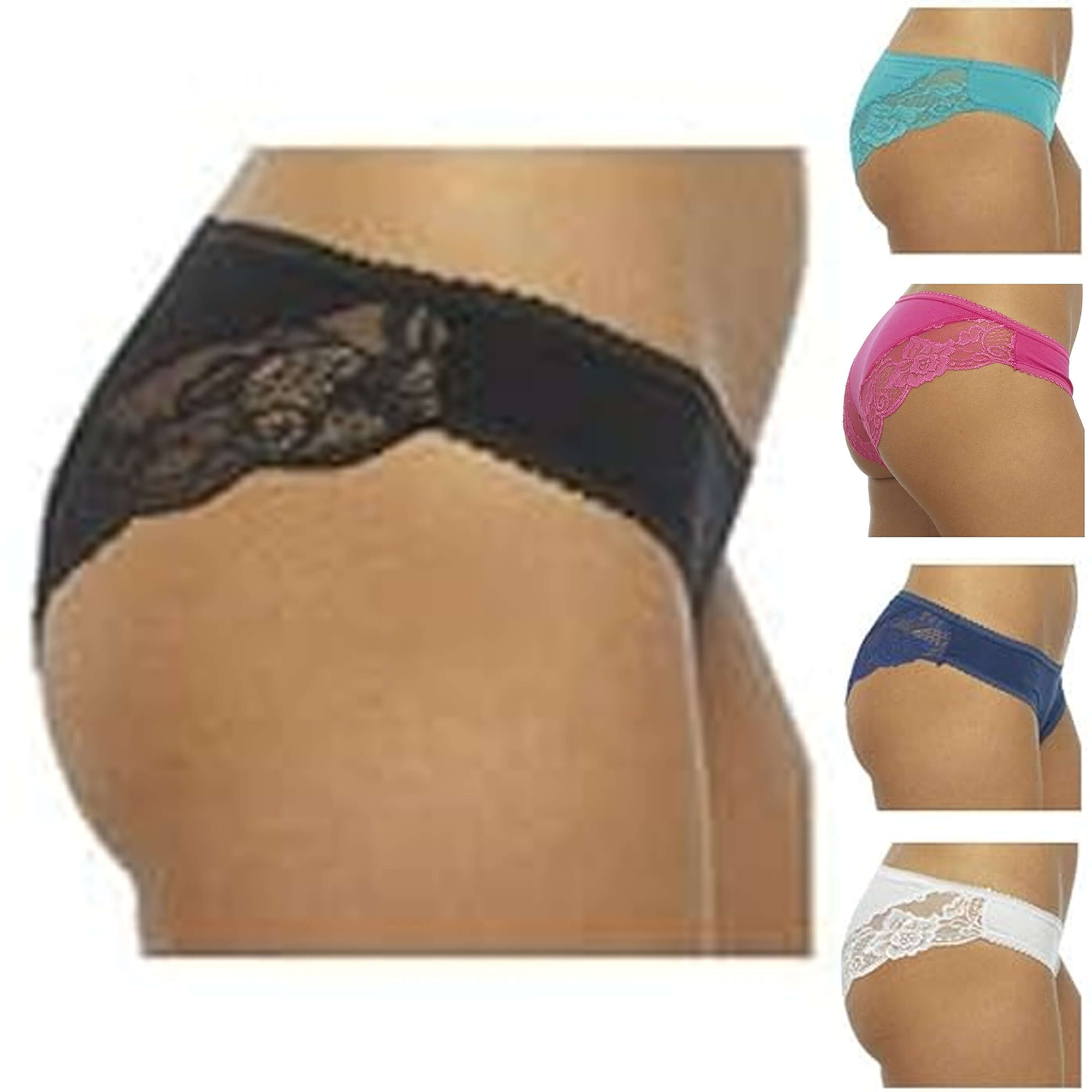Daisy Dreamer Pack Of 10 Womens Brazilian Briefs Cotton Blend Underwear With Stretch - REGN