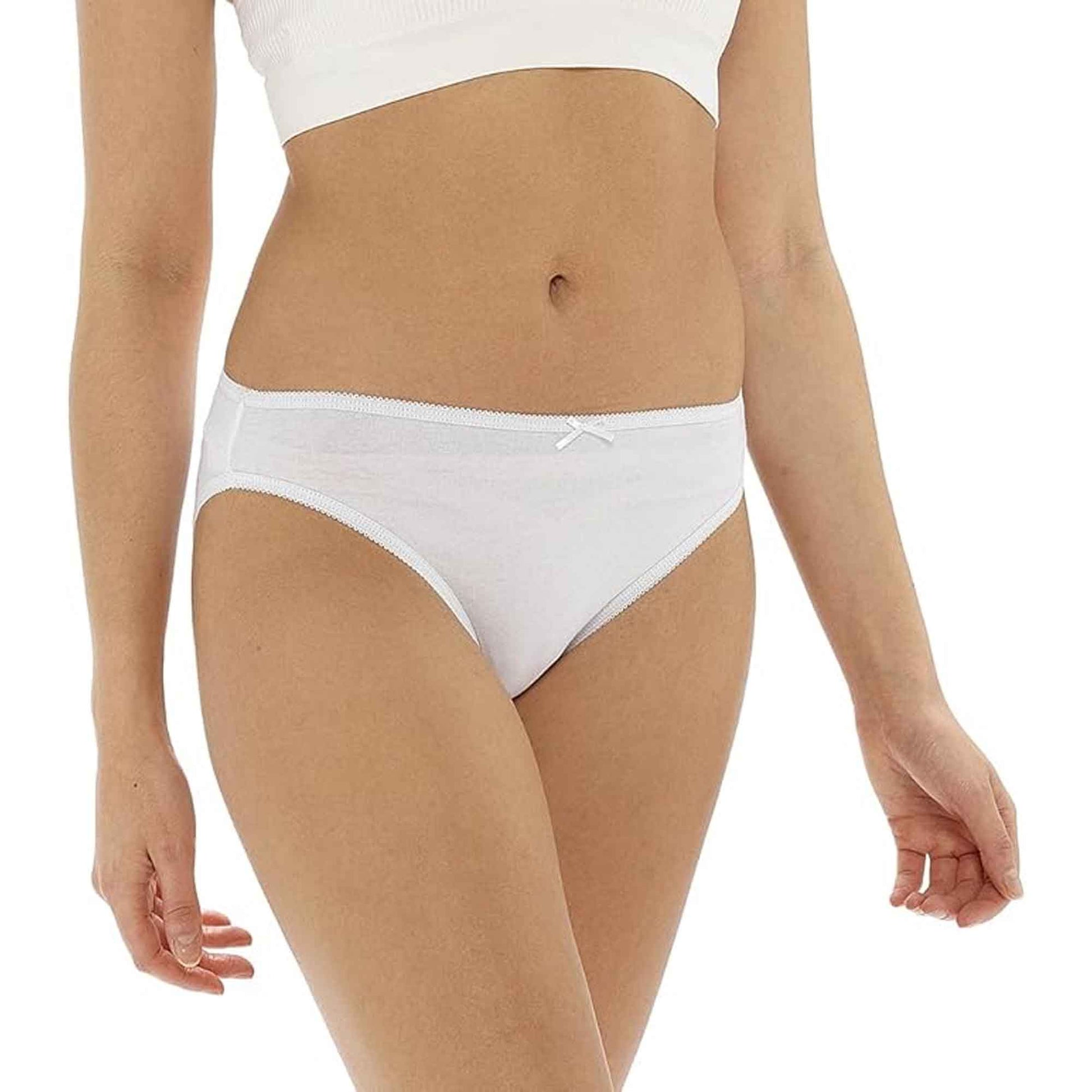 Daisy Dreamer Pack Of 10 Womens Cotton Briefs Underwear Shorts With Stretch Waistband - REGN