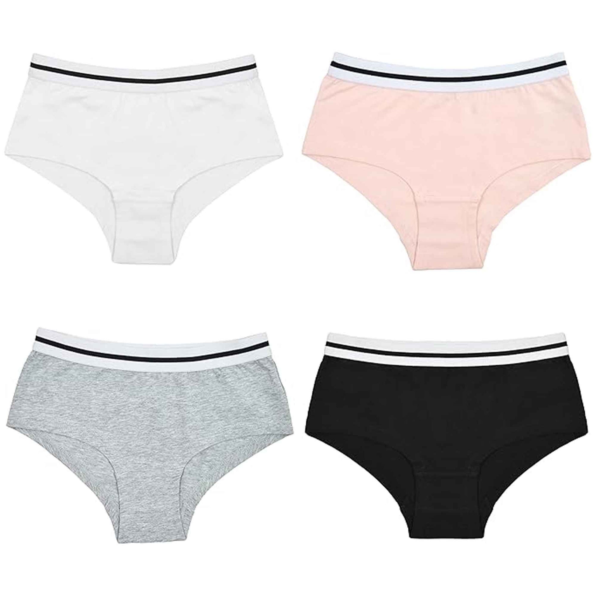 Daisy Dreamer Pack Of 4 Girls Cotton Comfort Fit Shorts Underwear Breathable Stretchy - REGN