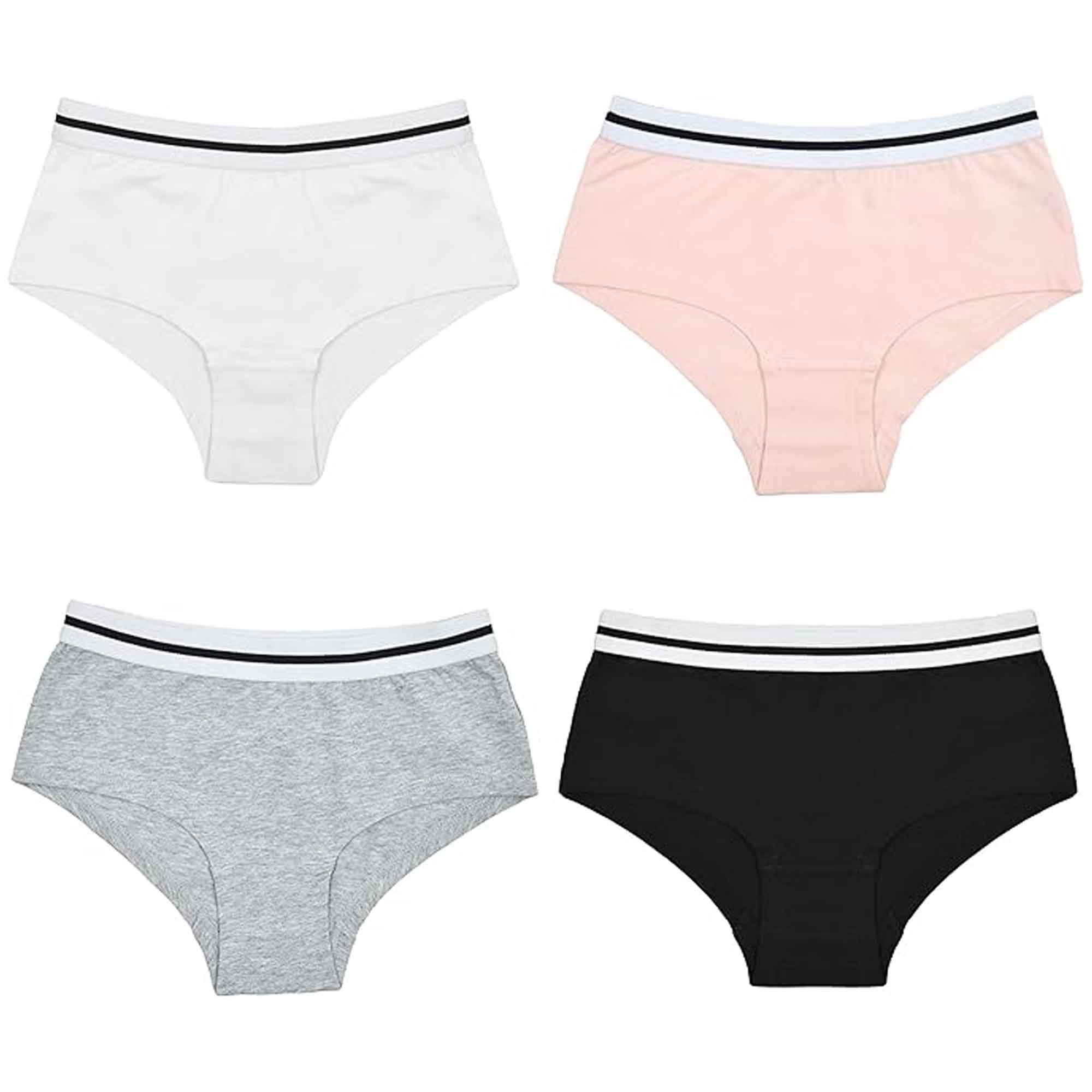 Daisy Dreamer Pack Of 4 Girls Cotton Comfort Fit Shorts Underwear Breathable Stretchy - REGN