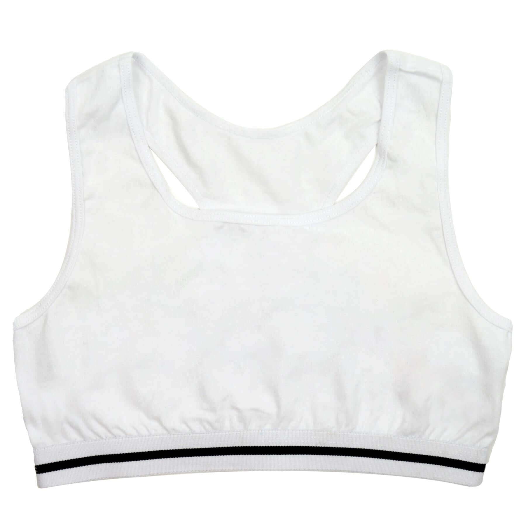 Daisy Dreamer Pack Of 4 Girls Racer Back Seamless Sports Bralettes Crop Top Training Bras - REGN