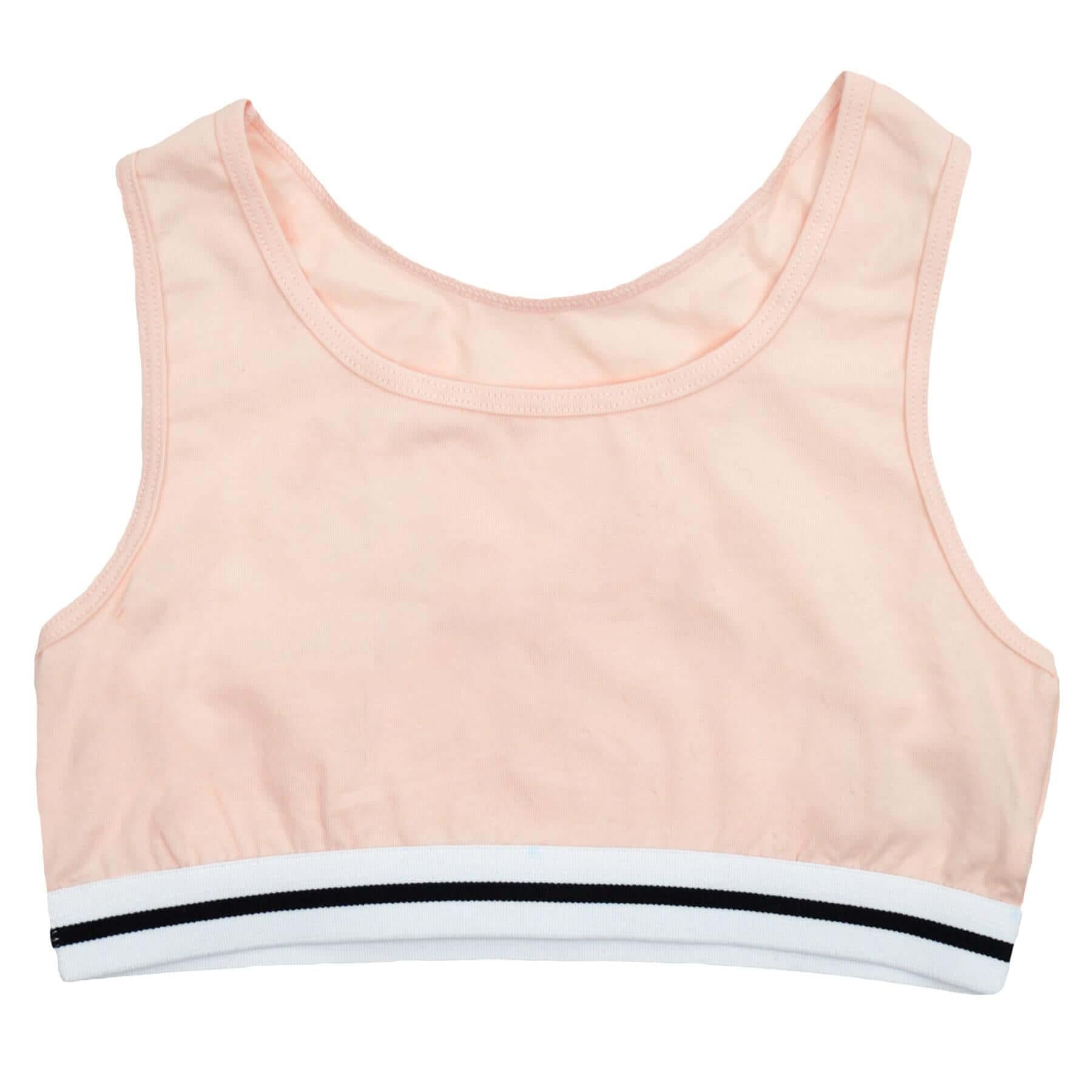 Daisy Dreamer Pack Of 4 Girls Racer Back Seamless Sports Bralettes Crop Top Training Bras - REGN