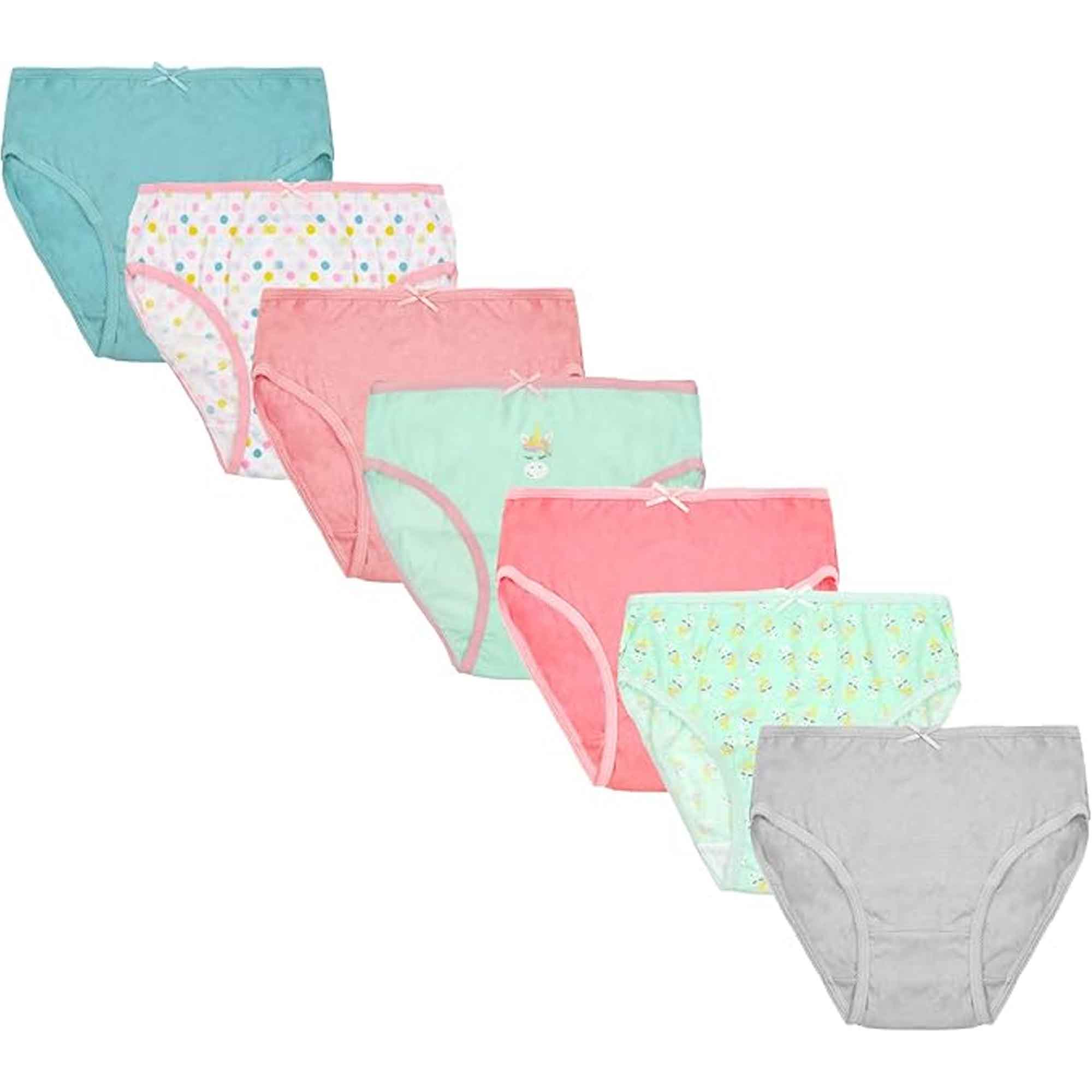 Daisy Dreamer Pack Of 7 Kids Underwear Cotton Blend Assorted Colours And Patterns Ages 2 - REGN
