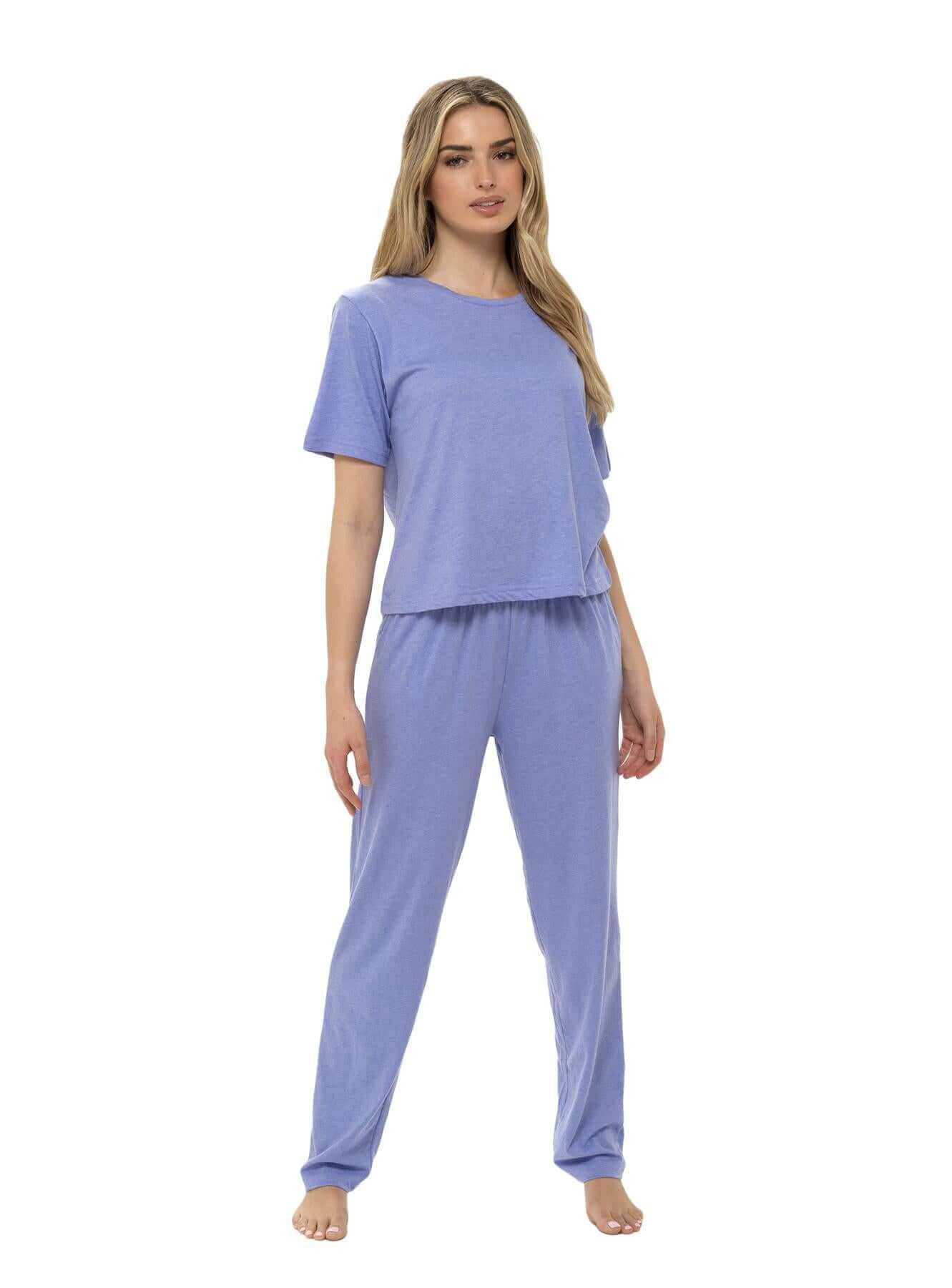 Daisy Dreamer Women's Jersey Marl Loungewear Pyjama Set Super Soft Comfort Relaxed Fit - REGN