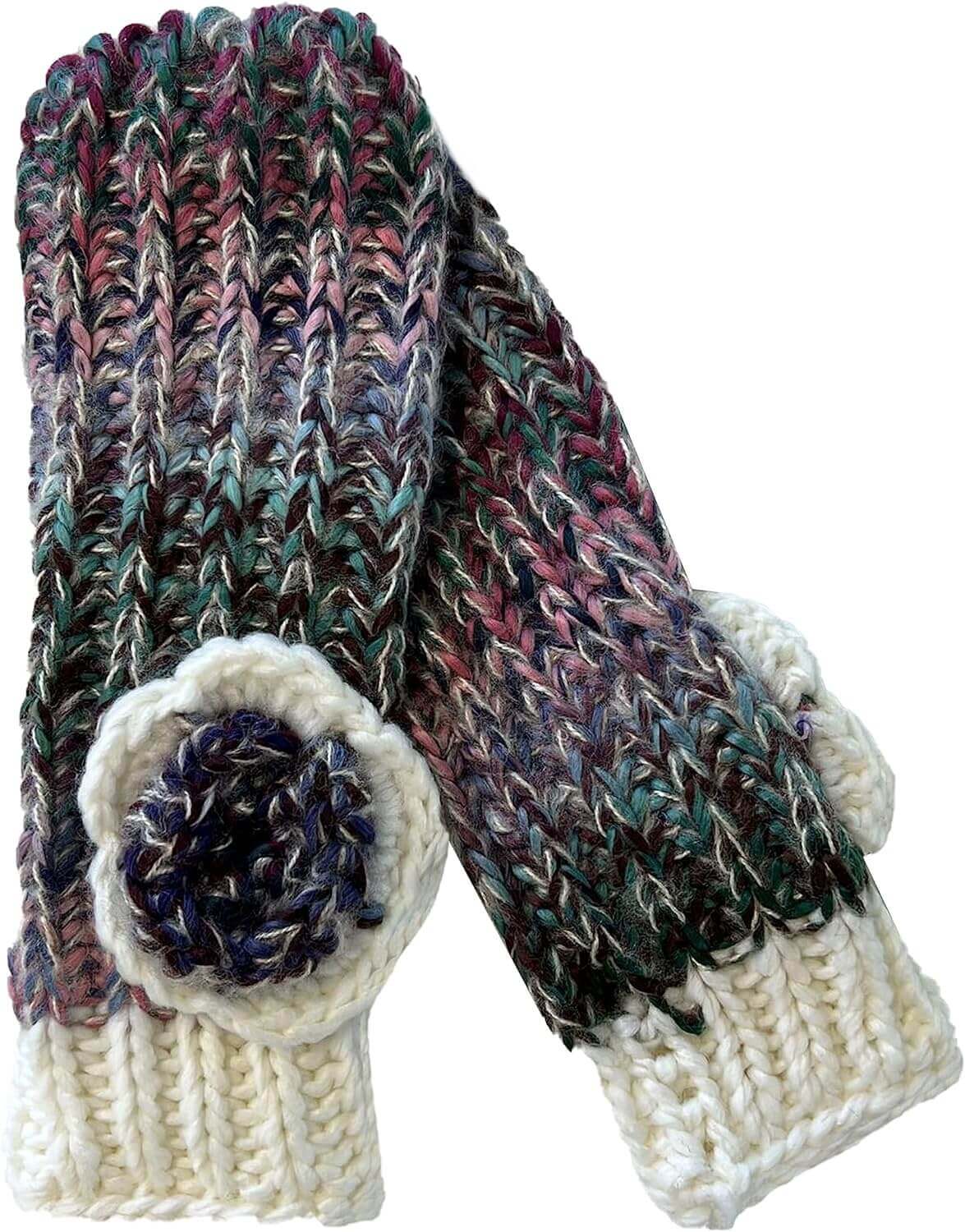 Daisy Dreamer Women's Knitted Headband And Hand Warmer Set Acrylic One Size Warm Winter - REGN