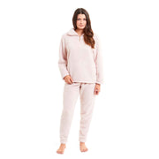 Daisy Dreamer Womens Teddy Fleece Loungewear Set Zip Front Top And Elasticated Waistband - REGN