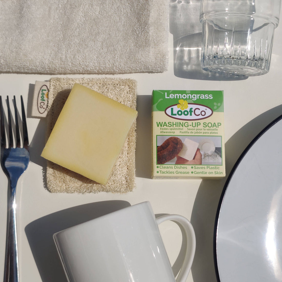 LoofCo Washing-Up Soap Bar 100g – Palm Oil Free Lemongrass
