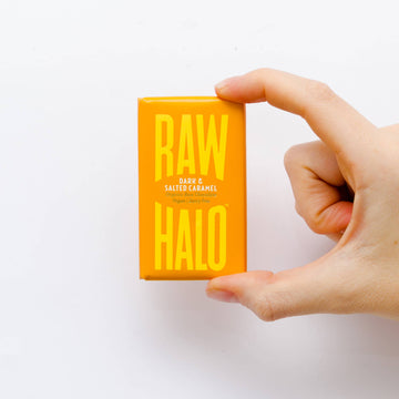 Organic Vegan Dark Chocolate with Salted Caramel 22g