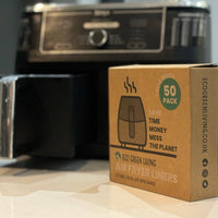 Eco Green Living Compostable Air Fryer Liners 50 Pack – Plastic-Free & Grease-Resistant