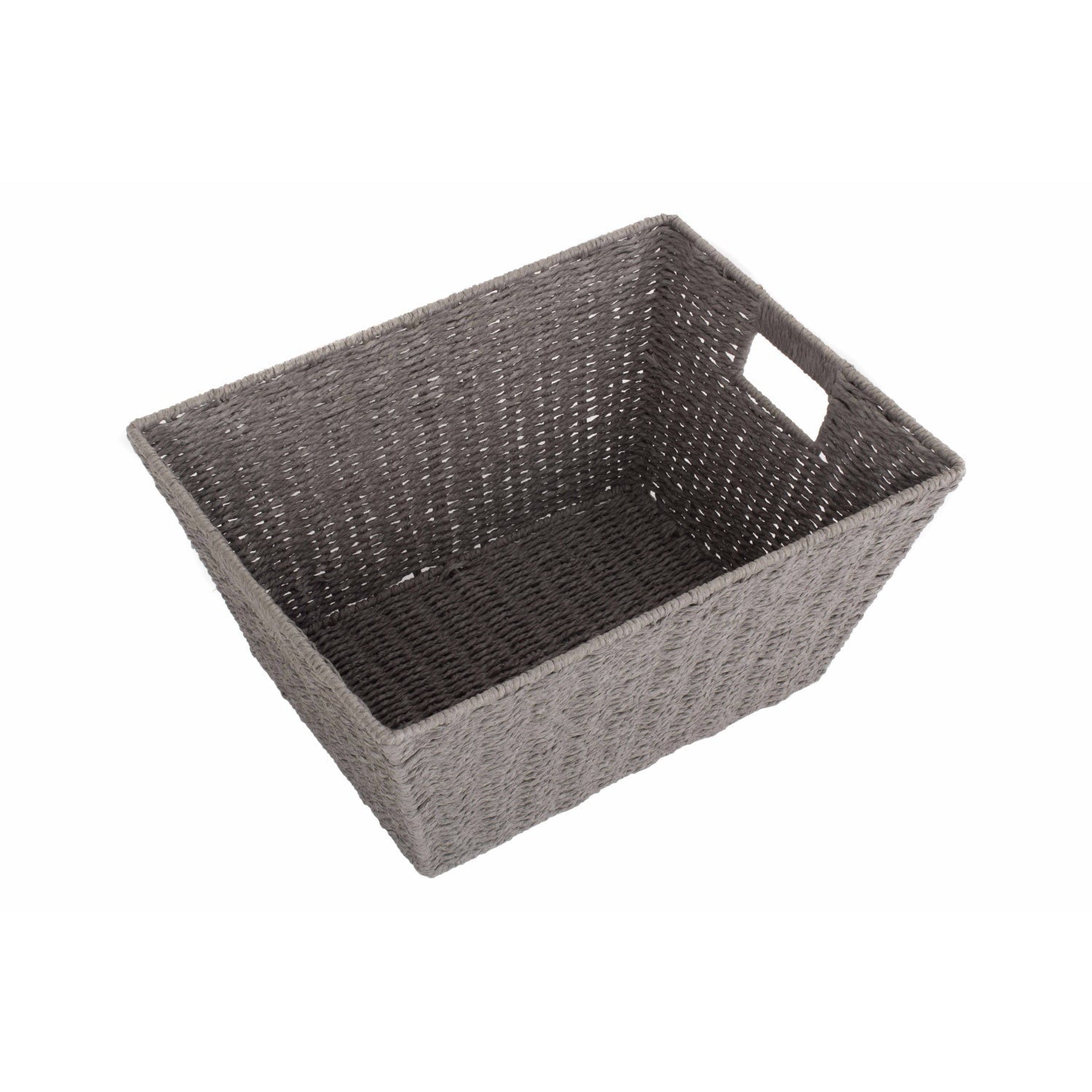 Deep Grey Paper Rope Tray Basket - Large - REGN