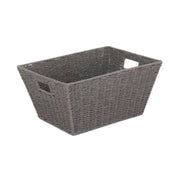 Deep Grey Paper Rope Tray Basket - Large - REGN