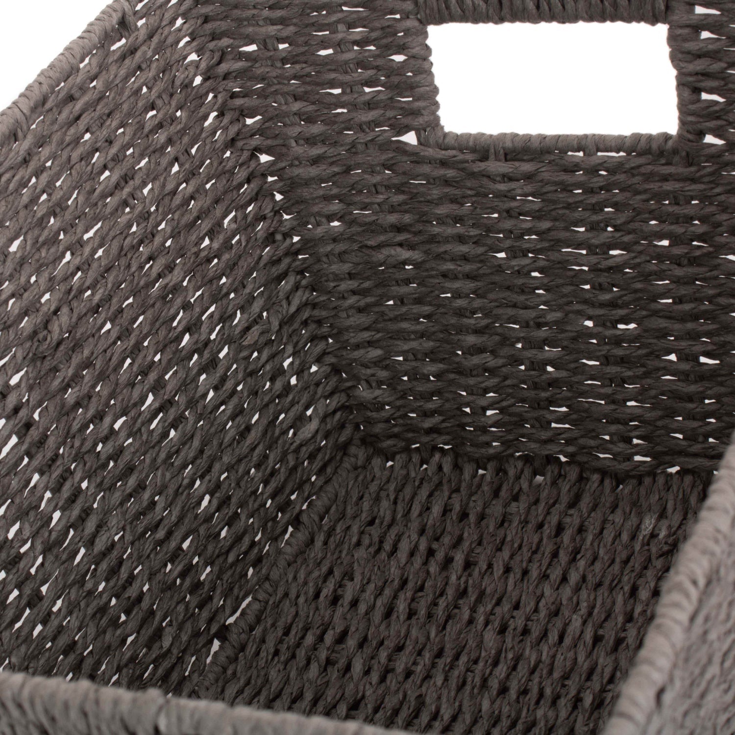 Deep Grey Paper Rope Tray Basket - Small - REGN