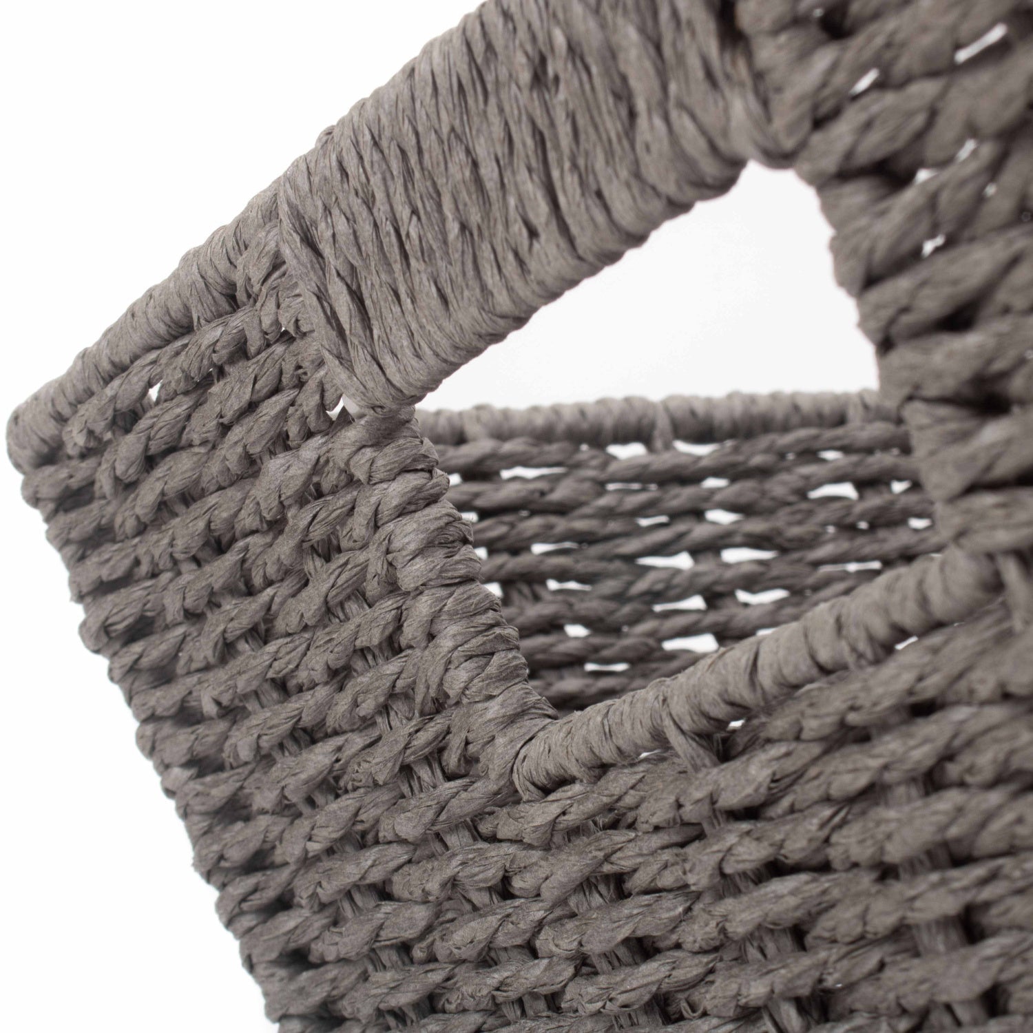 Deep Grey Paper Rope Tray Basket - Small - REGN