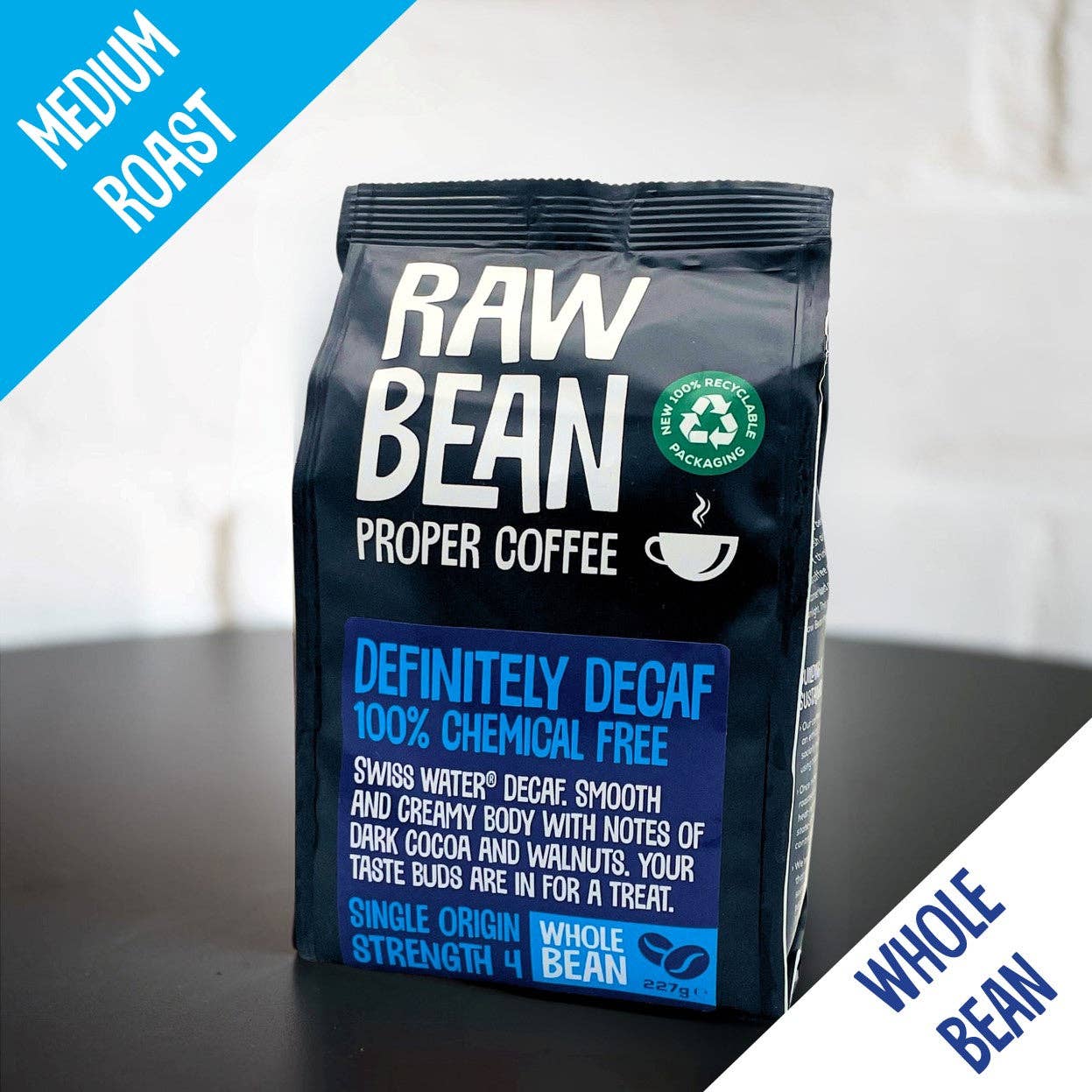 Definitely Decaffeinated Colombian Medium Roast Coffee Beans 227g - REGN