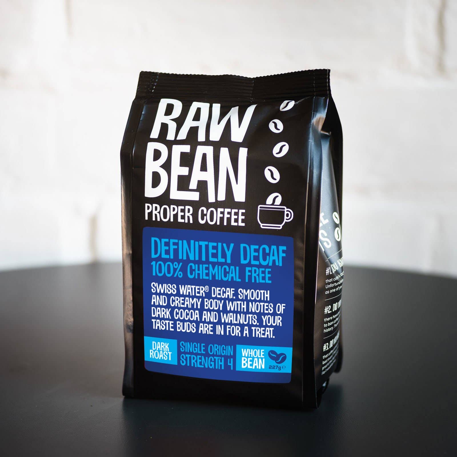 Definitely Decaffeinated Dark Roast Colombian Coffee Beans 227g - REGN