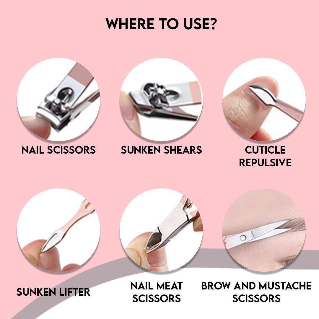 Deluxe 12 - in - 1 Manicure and Pedicure Set - REGN