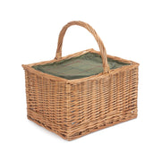 Deluxe Butcher's Basket With Green Tweed Cooler Bag - REGN