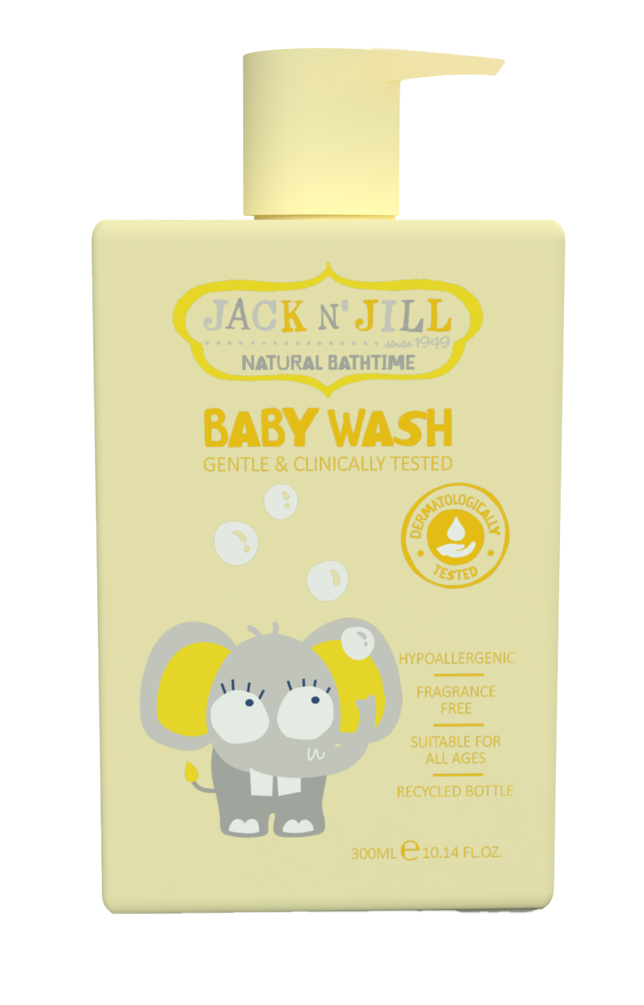 Jack N’ Jill Kids Baby Wash – Natural 300ml