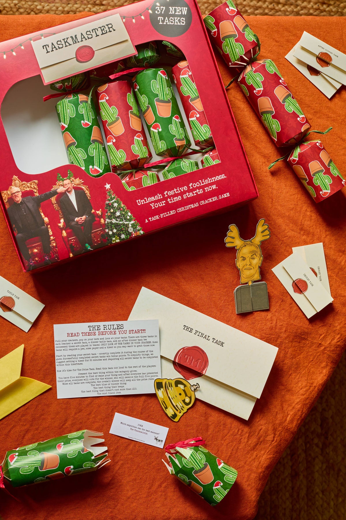 Taskmaster 2026 Christmas Crackers | 6 Official Crackers & Game | NEW for Christmas 2026