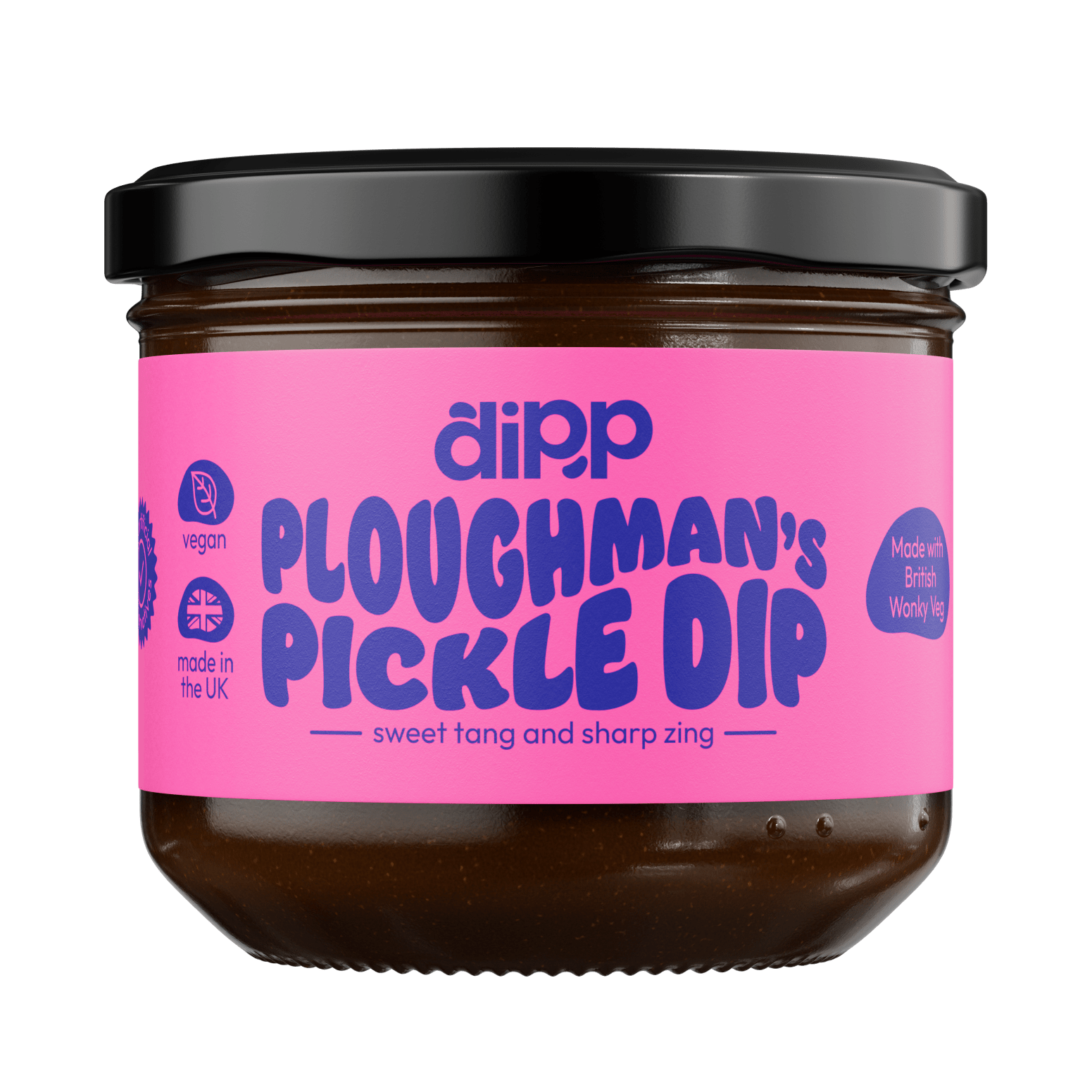 Dipp Ploughman’s Pickle Dip 350g – Tangy British Pickle Dip with No Artificial Preservatives - REGN