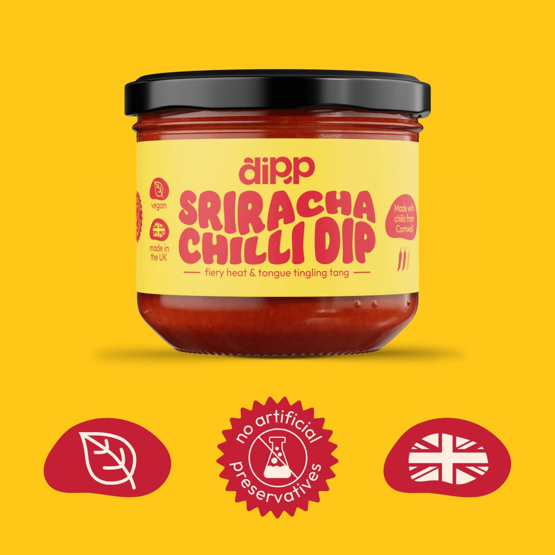 Dipp Spicy Sriracha Chilli Dip 350g – Hot Chilli Dip with No Artificial Preservatives - REGN