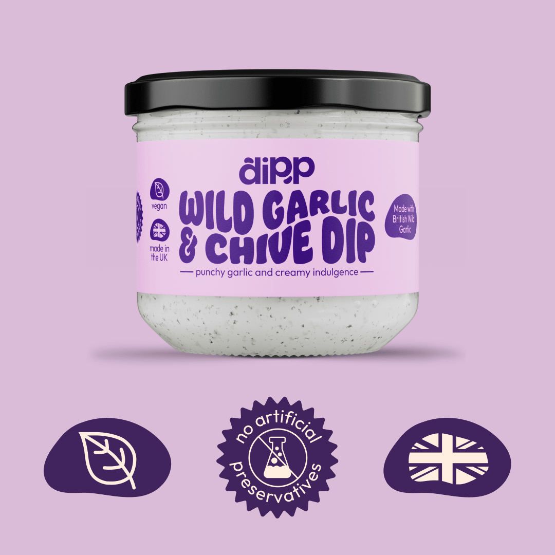Dipp Wild Garlic & Chive Dip 350g with No Artificial Preservatives - REGN