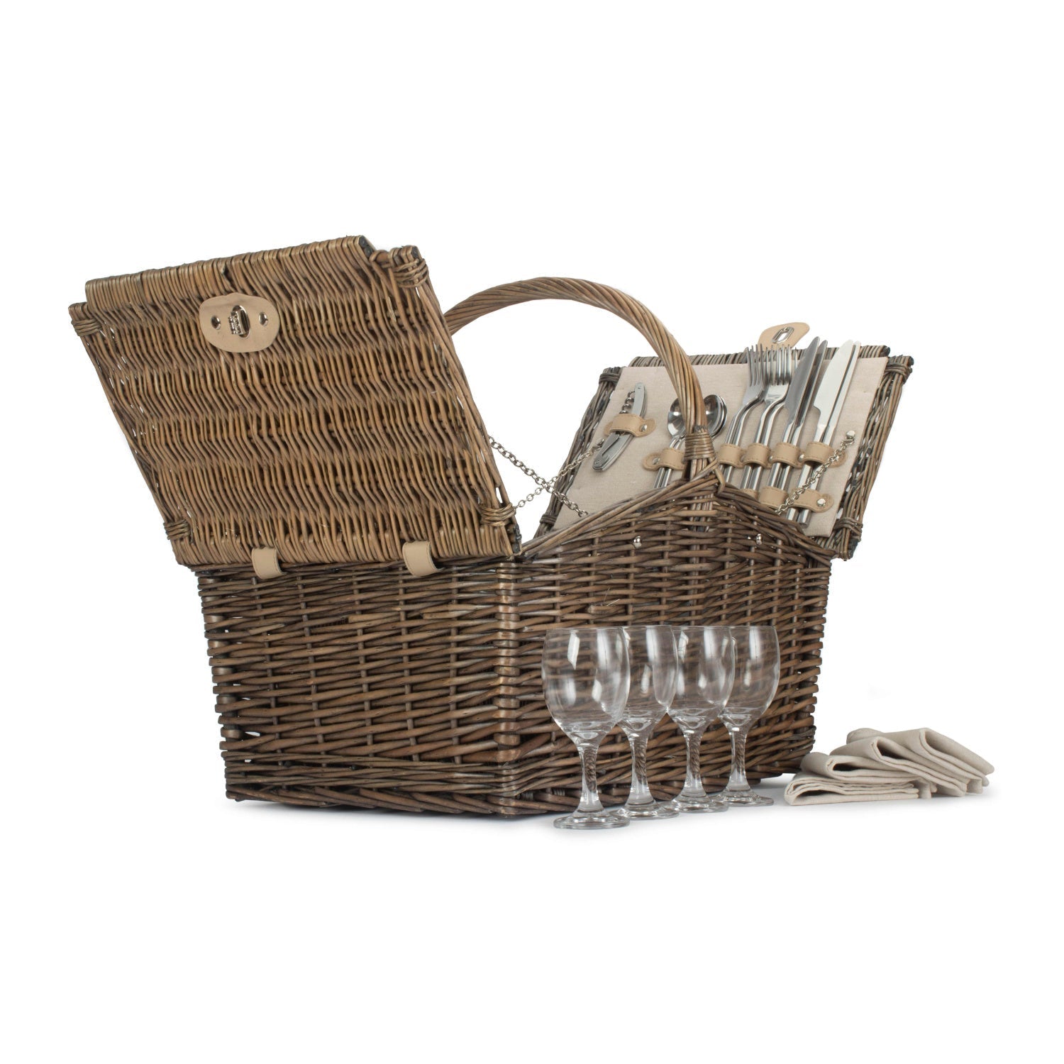 Double Lidded 4 Person Picnic Hamper - REGN