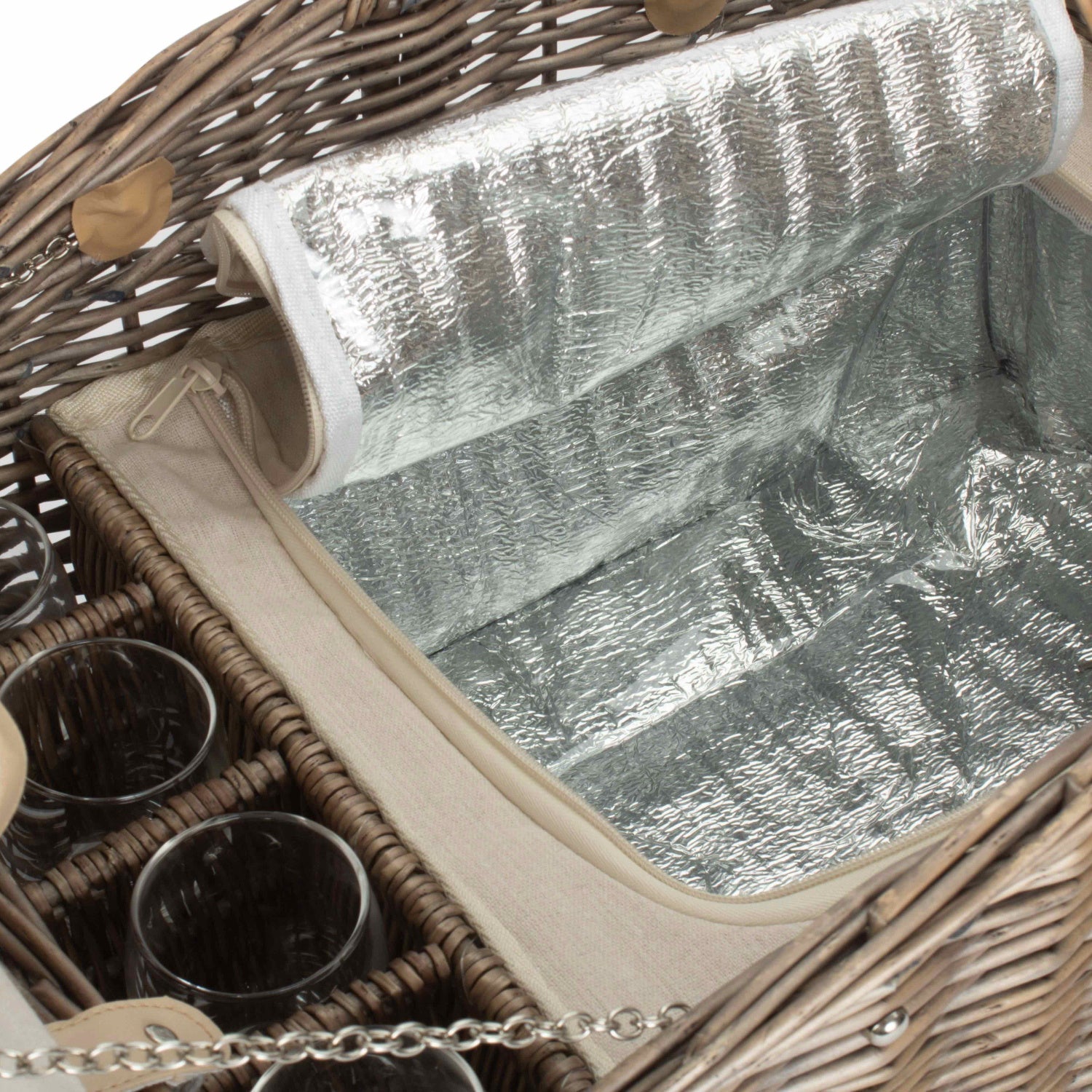 Double Lidded 4 Person Picnic Hamper - REGN