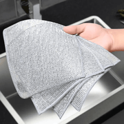 Double - Sided Stainless Steel Wire Dishcloths – Non - Scratch, Heavy - Duty Cloths | 10 Pack - REGN