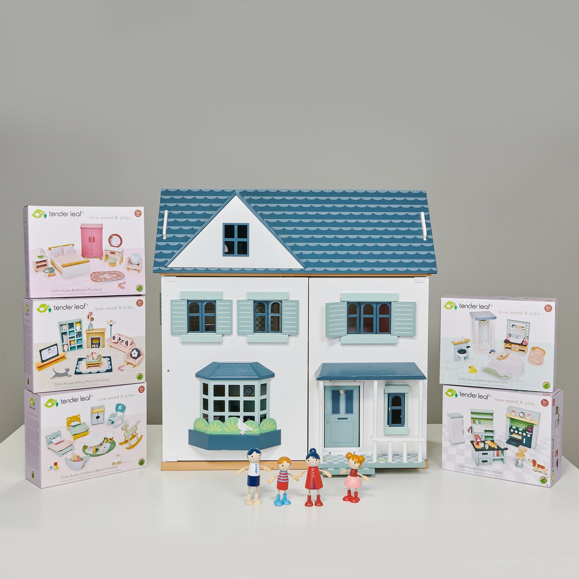 Dovetail Bundle (Dovetail House, Doll Family, 5 Room Sets) - REGN