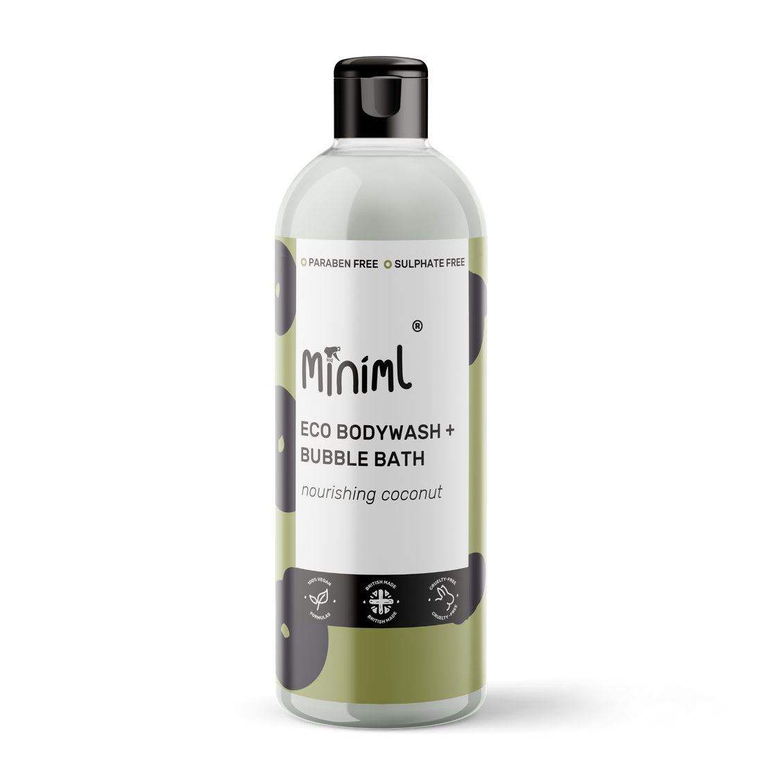 Coconut Body Wash – 500ml Sulphate-Free Cleanser & Bubble Bath