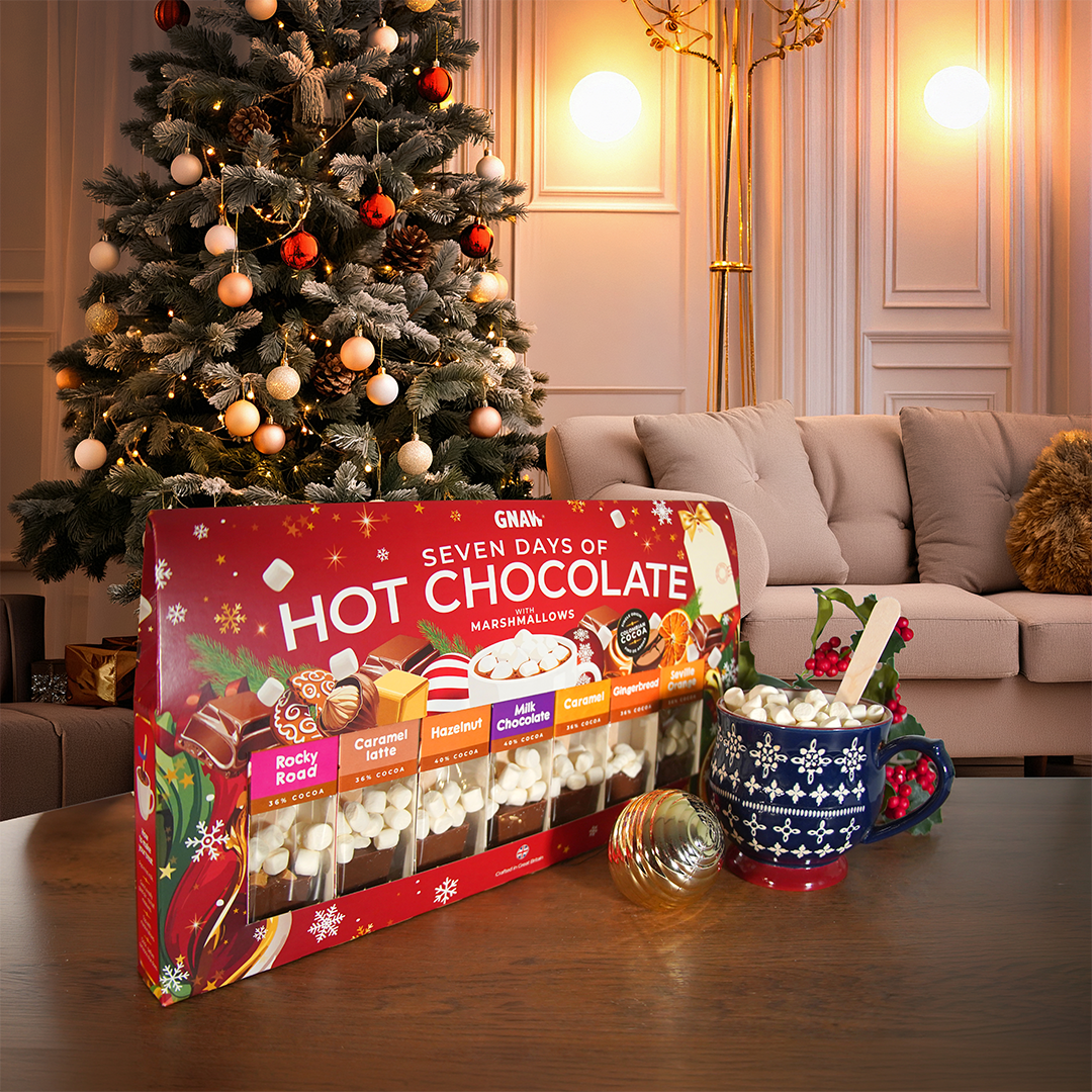 Seven Days of Christmas Hot Chocolate Spoon Gift Set | 7 Festive Hot Chocolate Spoons with Marshmallows