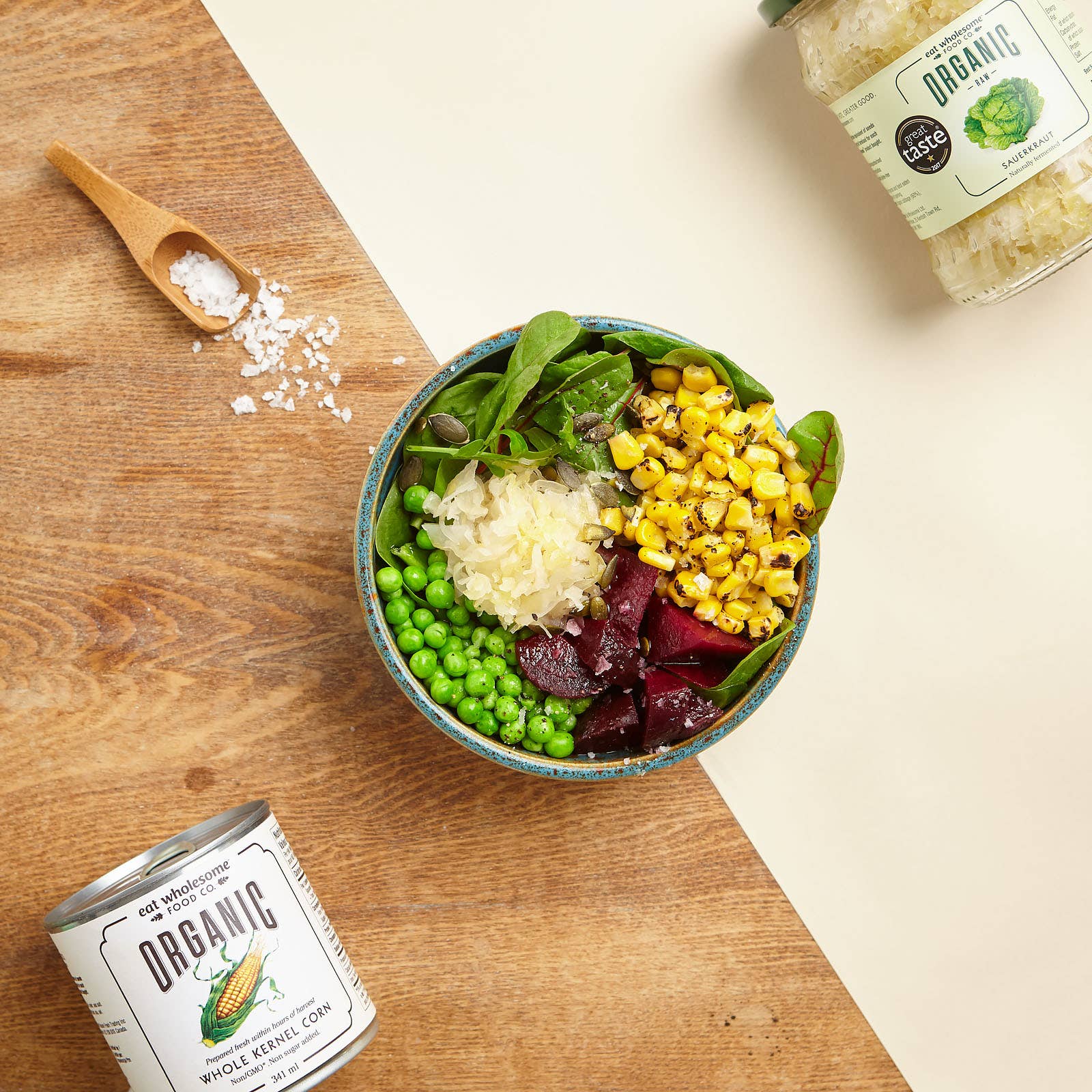 Eat Wholesome In Season Organic Sweetcorn 340g – Freshly Prepared - REGN