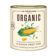 Eat Wholesome In Season Organic Sweetcorn 340g – Freshly Prepared - REGN