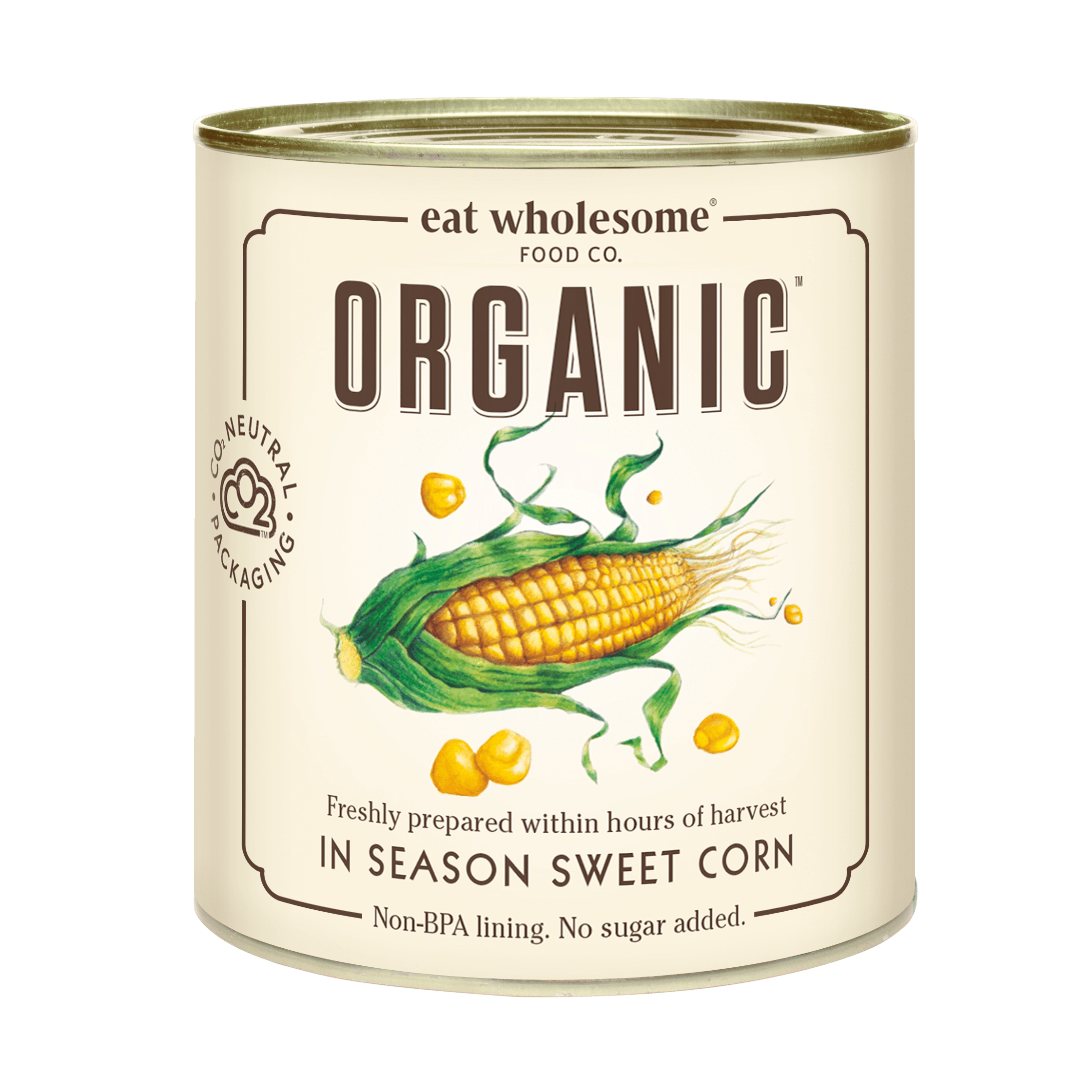 Eat Wholesome In Season Organic Sweetcorn 340g – Freshly Prepared - REGN