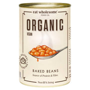 Eat Wholesome Organic Baked Beans 400g – Rich Tomato Sauce - REGN