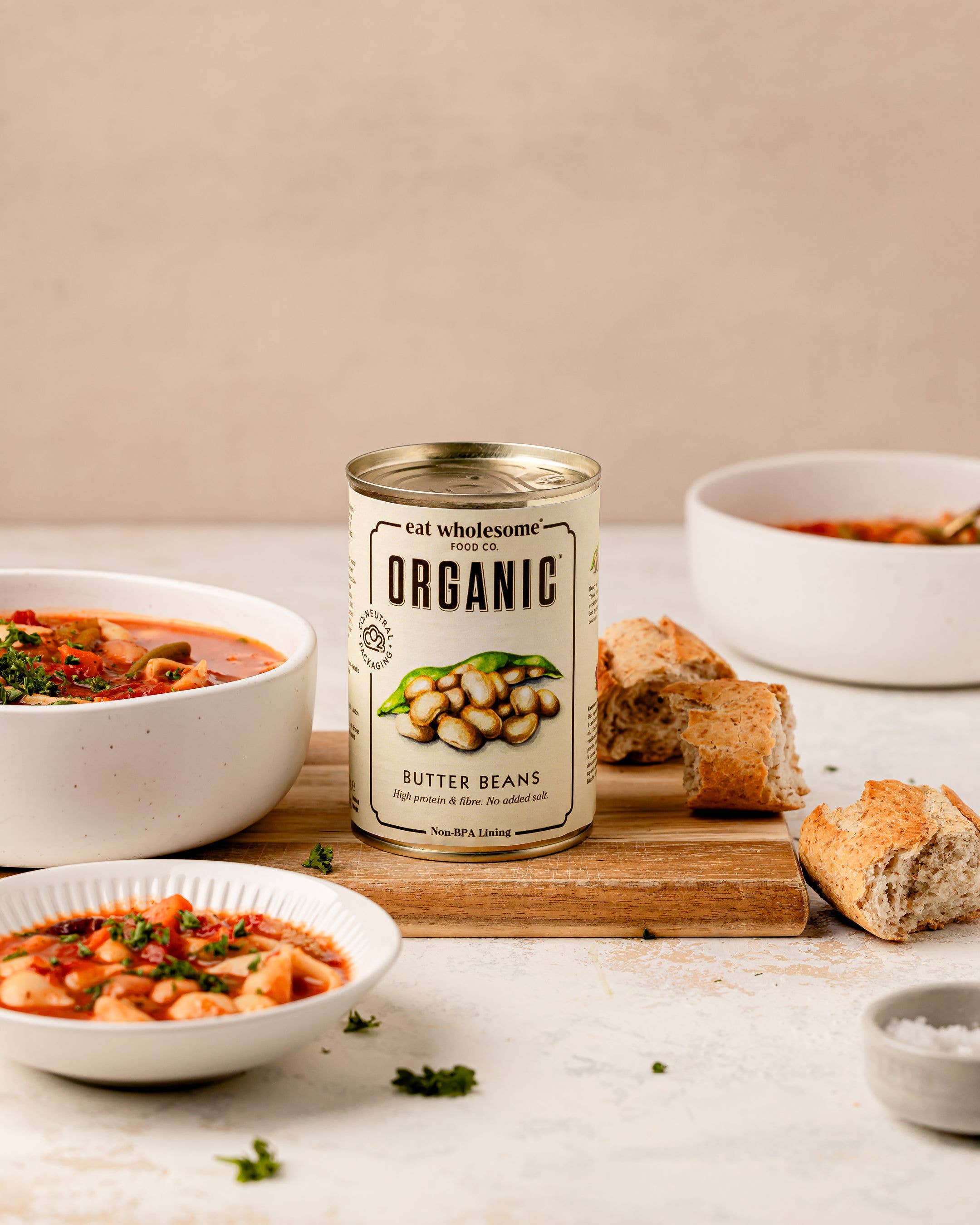 Eat Wholesome Organic Butter Beans 400g | No Added Salt - REGN