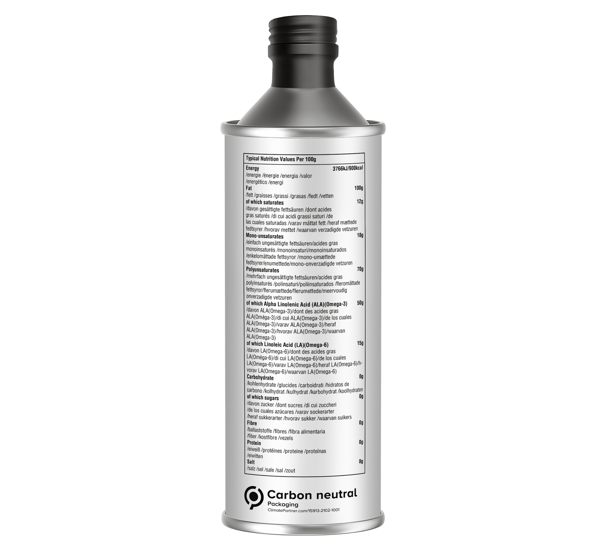 Eat Wholesome Organic Flax Seed Oil 500ml | Cold-Pressed - REGN
