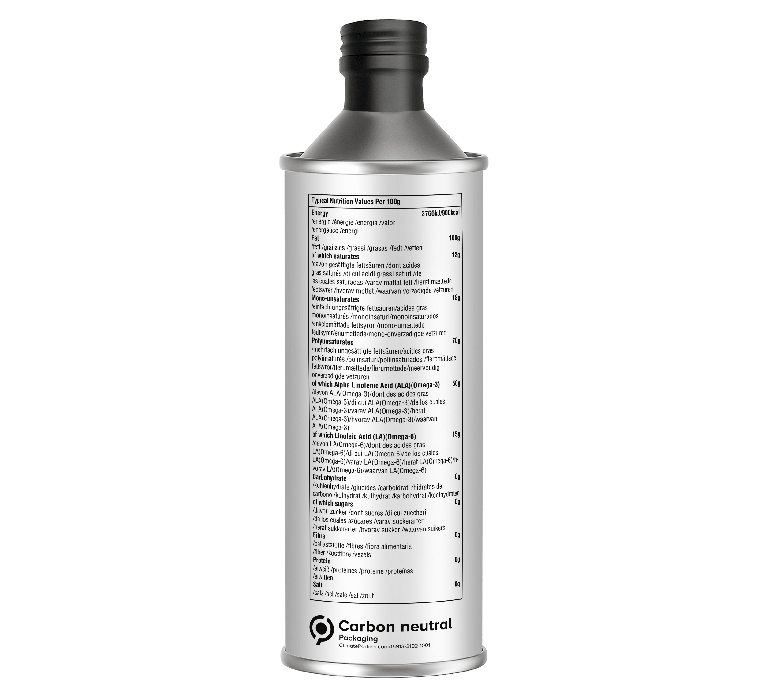 Eat Wholesome Organic Flax Seed Oil 500ml | Cold-Pressed - REGN