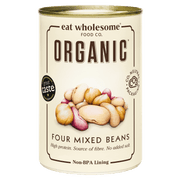 Eat Wholesome Organic Four Mixed Beans 400g | No Added Salt - REGN