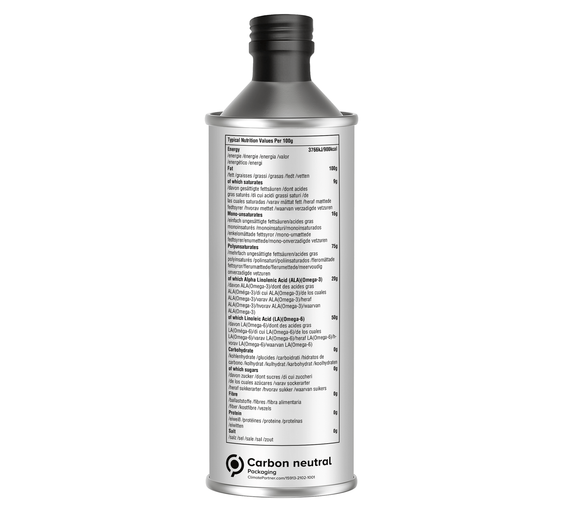 Eat Wholesome Organic Hemp Seed Oil 500ml | Cold-Pressed - REGN