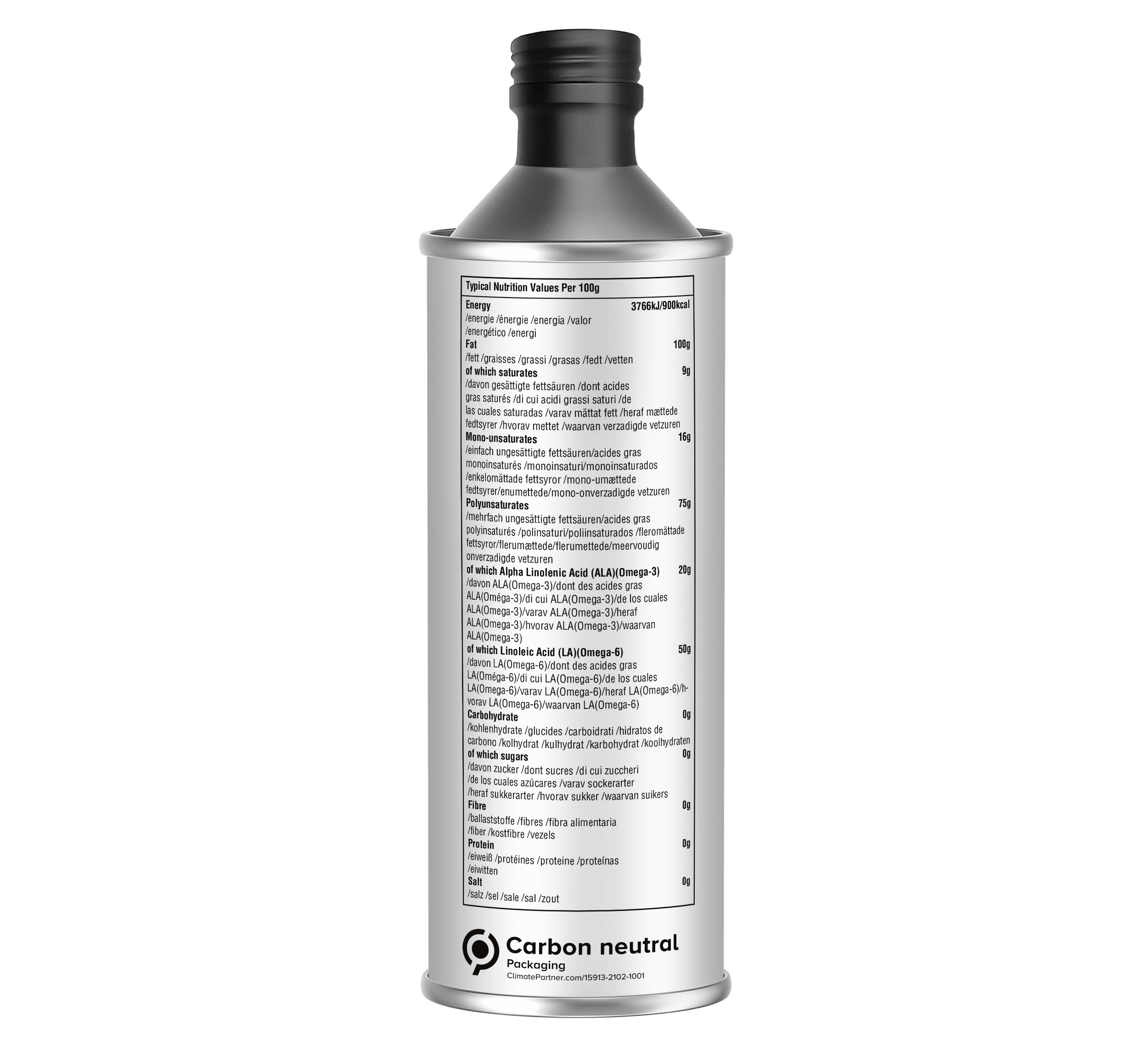 Eat Wholesome Organic Hemp Seed Oil 500ml | Cold-Pressed - REGN