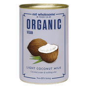Eat Wholesome Organic Light Coconut Milk 400ml – Smooth Vegan Coconut Milk - REGN