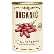 Eat Wholesome Organic Red Kidney Beans 400g – No Added Salt - REGN