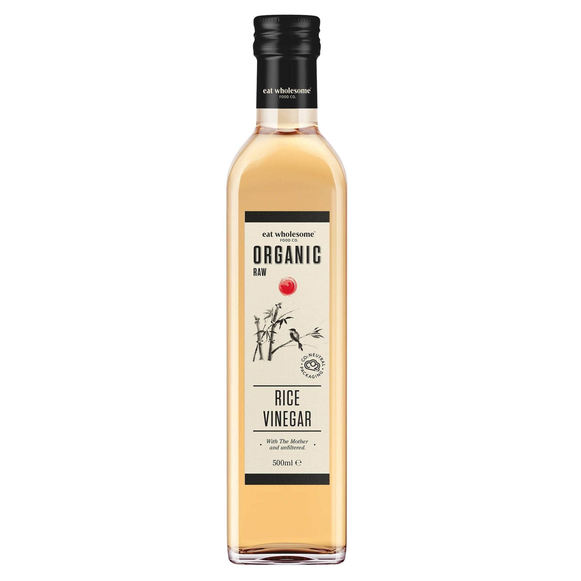 Eat Wholesome Organic Rice Vinegar with Mother 500ml – Unfiltered - REGN